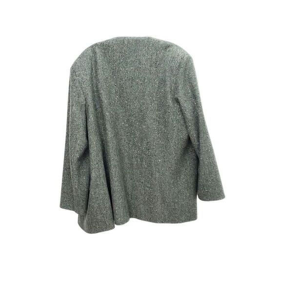 TRIONA Women's Size 100% Pure New Wool Chevron Suit Blazer Skirt Set - Picture 16 of 16